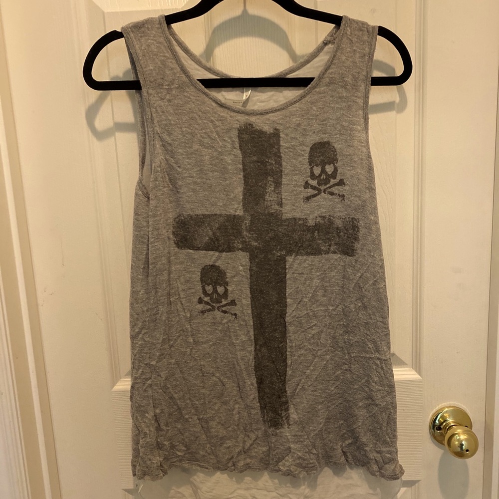 Skulls and Crosses Tunic Top